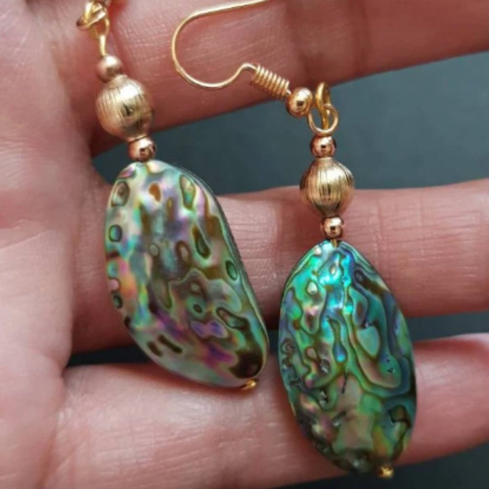 Abalone Shell Earrings - Picture 6 of 6